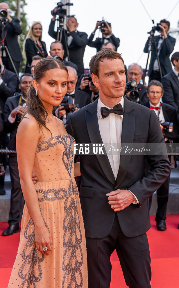 Cannes, France. 21st May, 2023. Alicia Vikander and Michael Fassbender  attending the Firebrand (Le Jeu De La Reine) Premiere as part of the 76th  Cannes Film Festival in Cannes, France on May