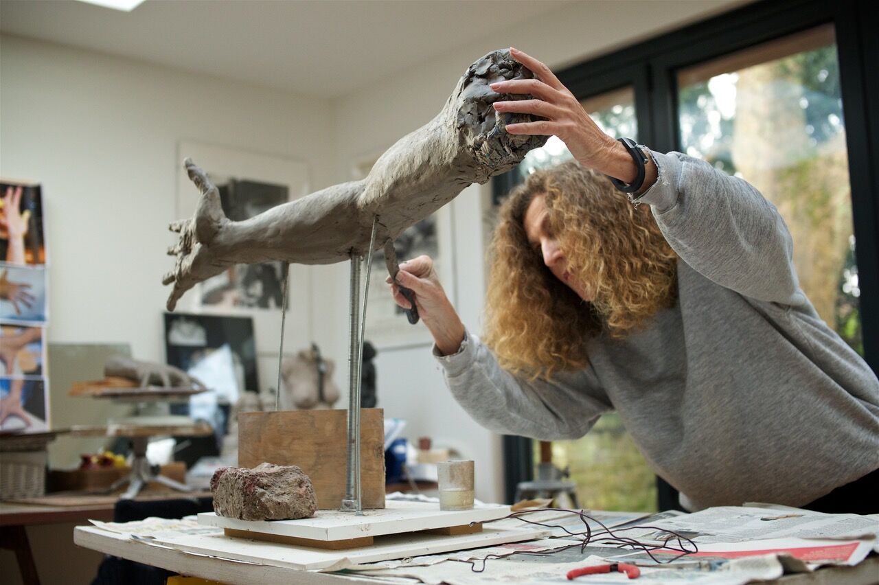 Nicola farhi in her studio