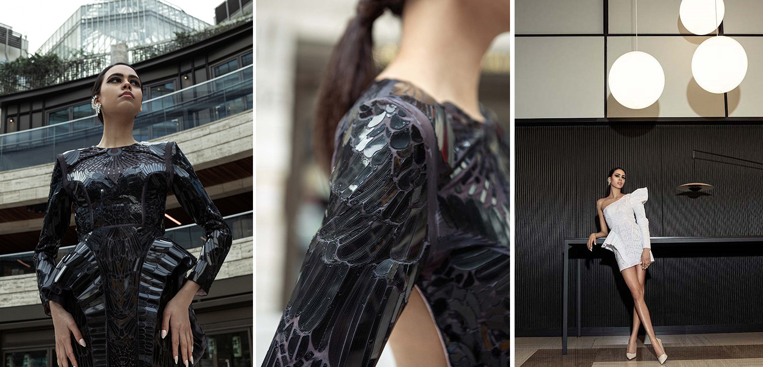 Fashion graduate’s zero waste 3d print collection showcased at london fashion week