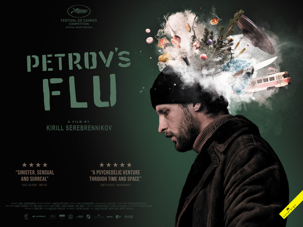 Cannes prize winner, the sci fi drama petrov’s flu in cinemas.