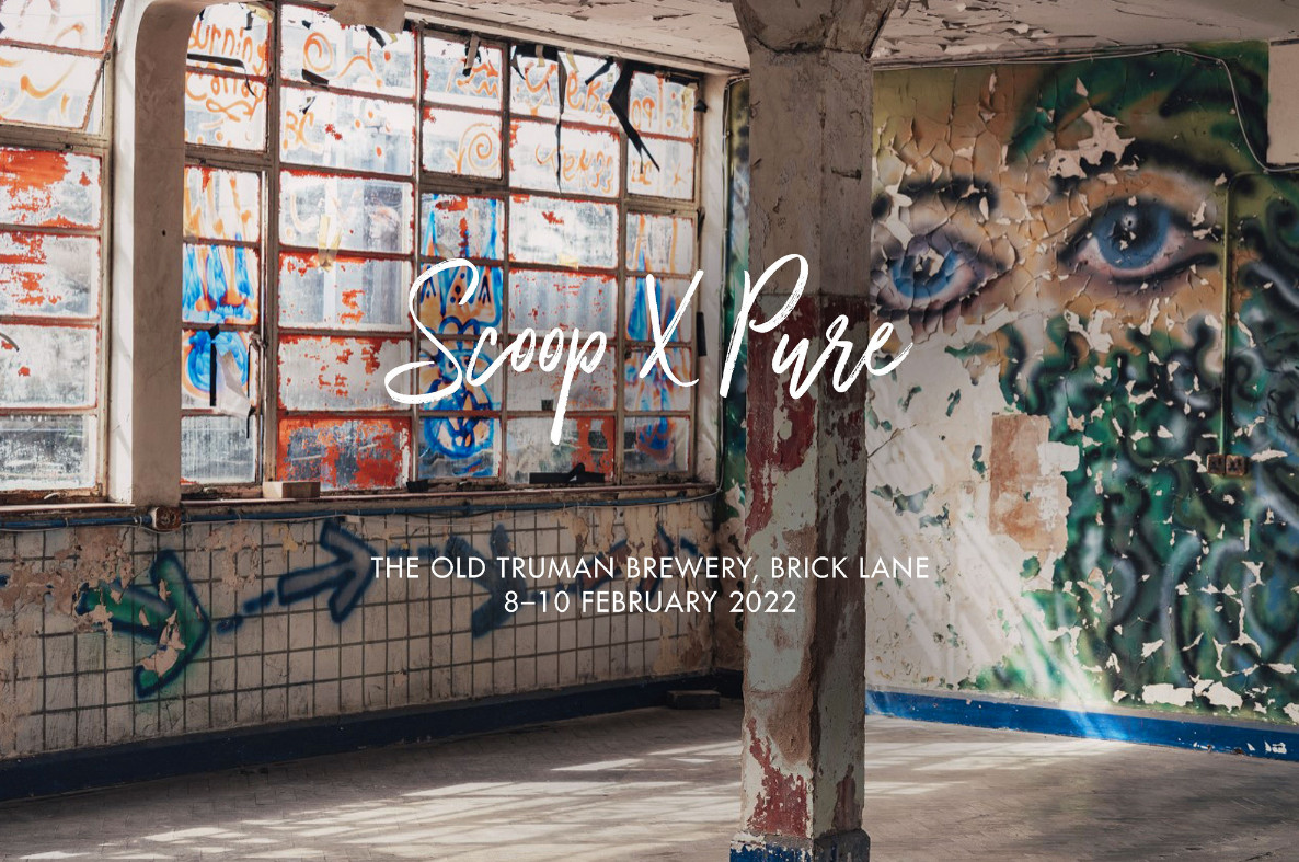 Scoop x pure launches aw 2022 campaign at old truman brewery