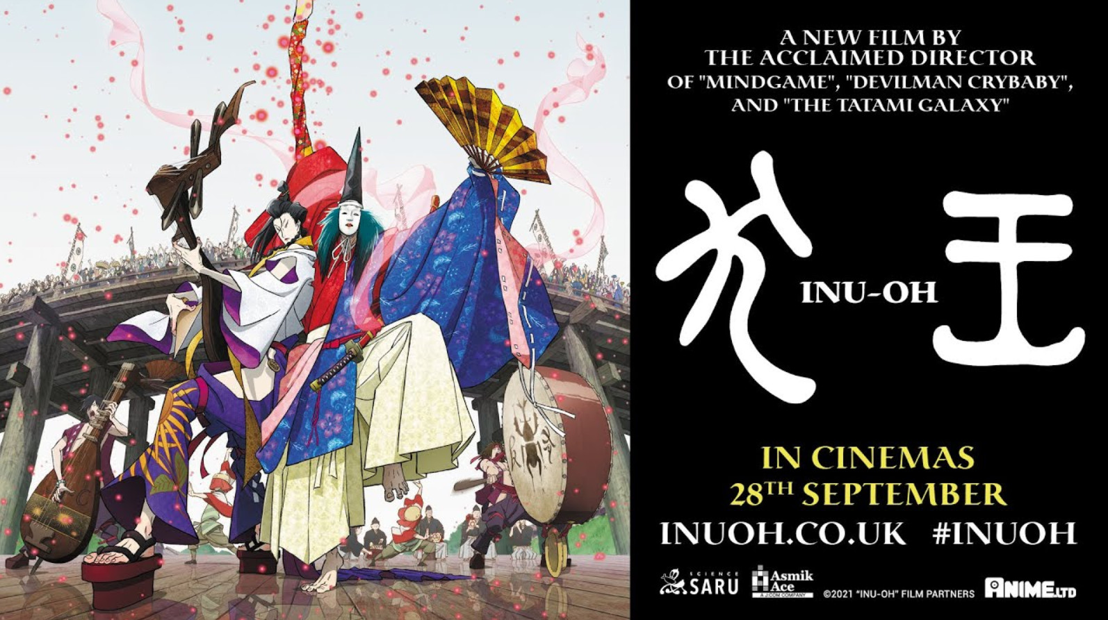 Masaaki yuasa’s historical rock musical “inu oh” coming to cinemas this september!