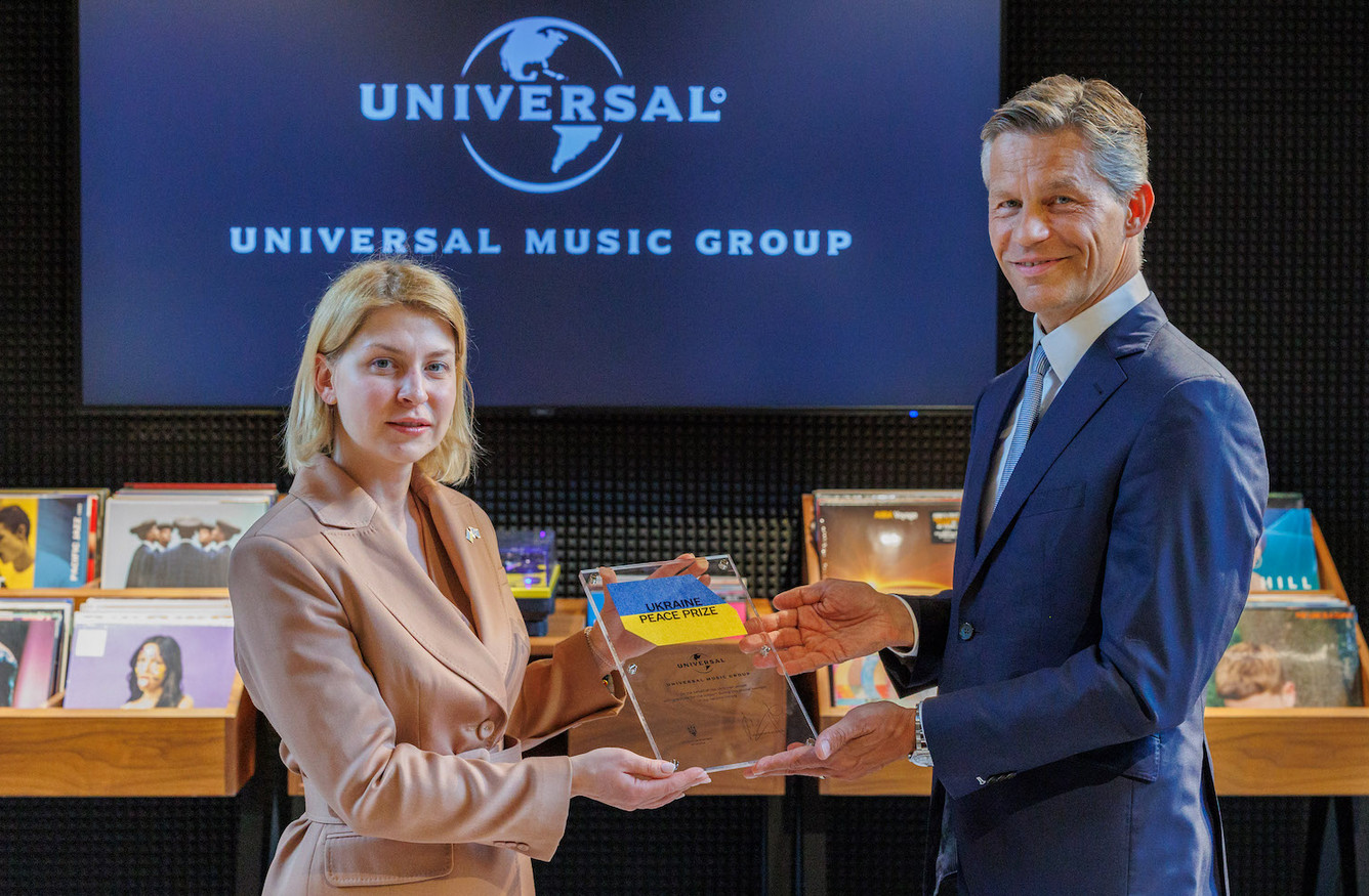 Universal music group awarded ukraine peace prize